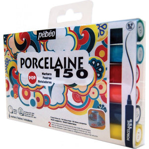 Marcador Para Porcelana Pébéo Porcelaine 150 Pop - 6 Cores - 0,7mm