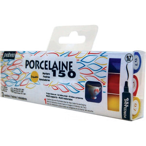 Marcador Para Porcelana Pébéo Porcelaine 150 Primary - 3 Cores