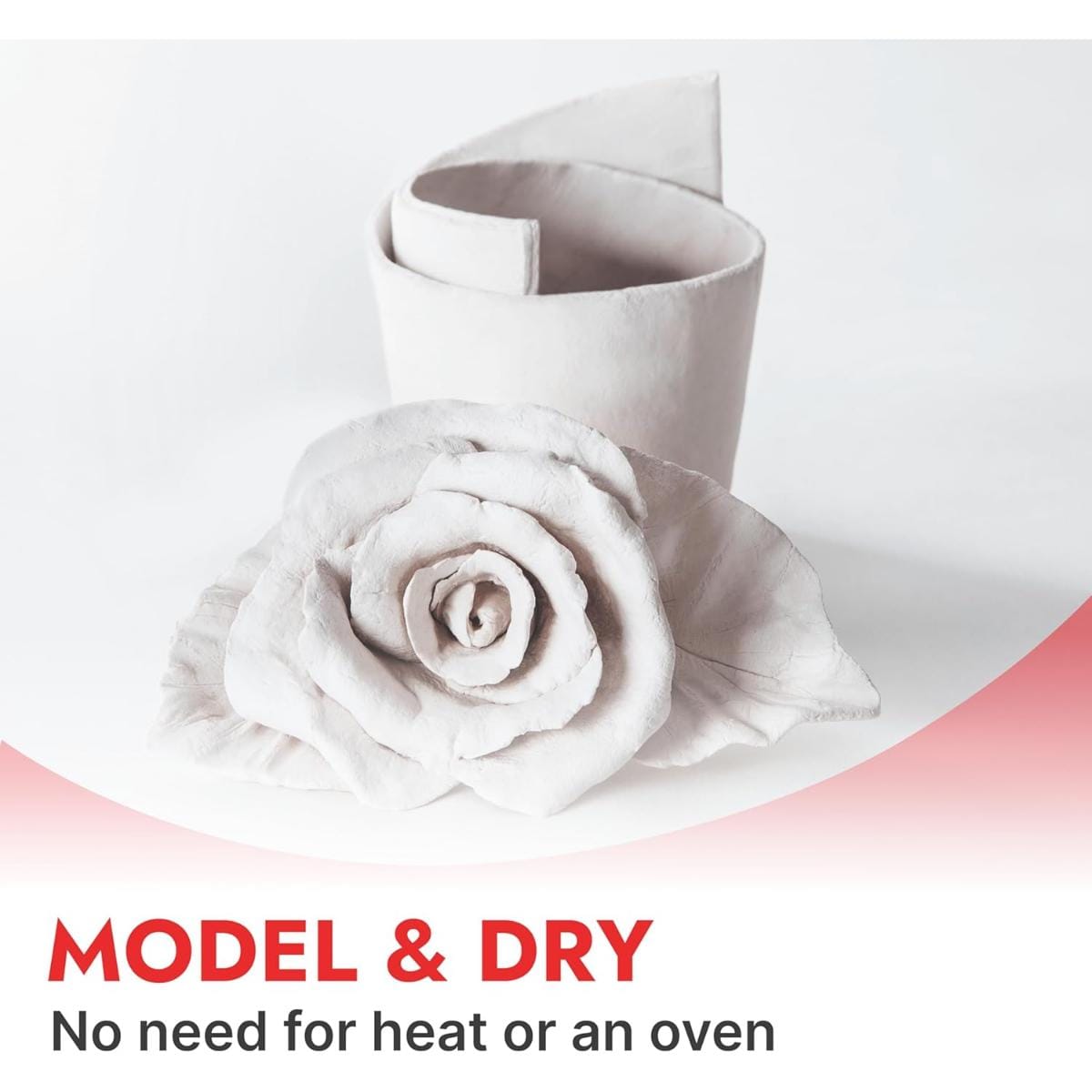 Massa de Modelar Cerâmica Fria Branca - 1kg - DAS DAS - Canson