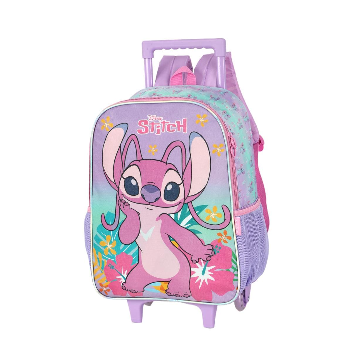 Mochila com Rodas Stitch Angel - Rosa Up4You