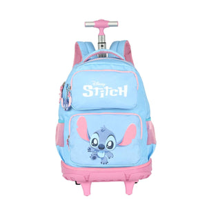 Mochila com Rodas Stitch Baby Blue - MC50042SC
