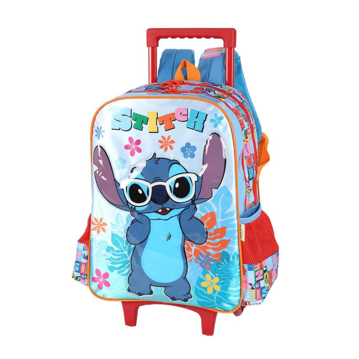 Mochila com Rodas Stitch Glasses - Azul Up4You