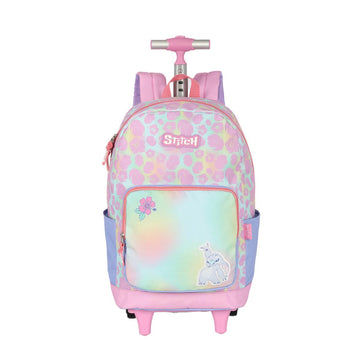 Mochila com Rodas Stitch - Hawaii Pattern - Rosa Pastel Up4You