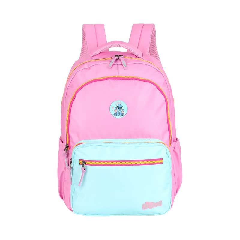 Mochila de Costas Stitch Luxel - Laptop - Rosa Luxcel