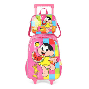 Mochila de Rodinhas e Lancheira Magali - Luxcel