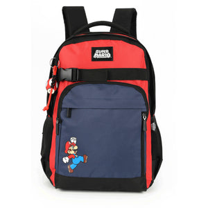Mochila Escolar Luxcel Super Mario - Juvenil - Vermelho