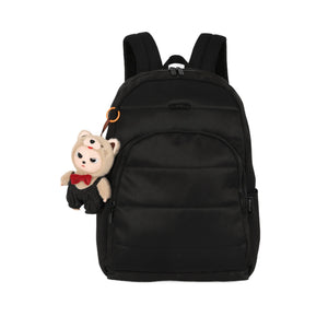 Mochila Escolar Up4you Luluzinho - Juvenil - Náilon Mate - Preto