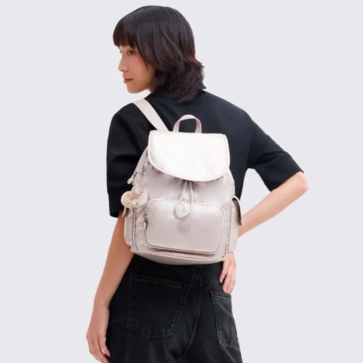 Mochila Kipling City Pack S - Metallic Glow Kipling