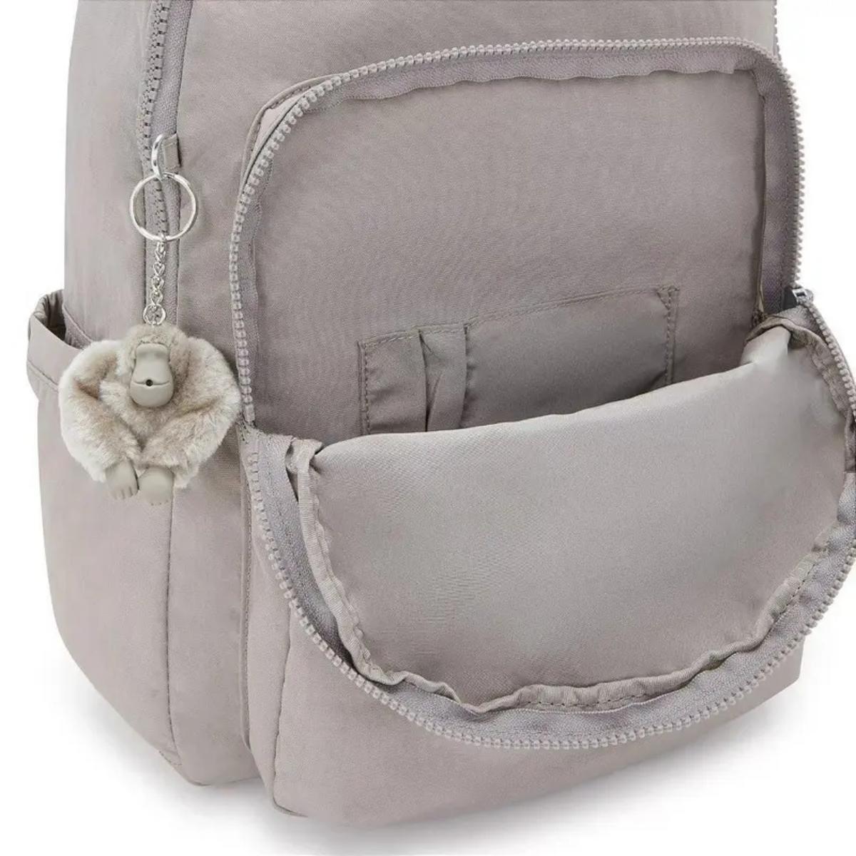 Mochila Kipling - Seoul - Cinza Kipling