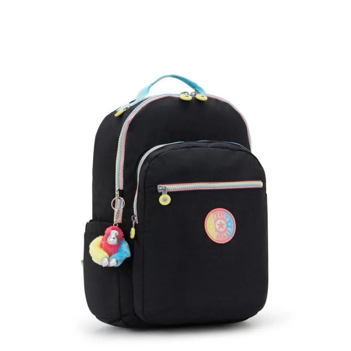Mochila Kipling Seoul - Galaxy Black FC Kipling