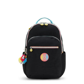 Mochila Kipling Seoul - Galaxy Black FC Kipling