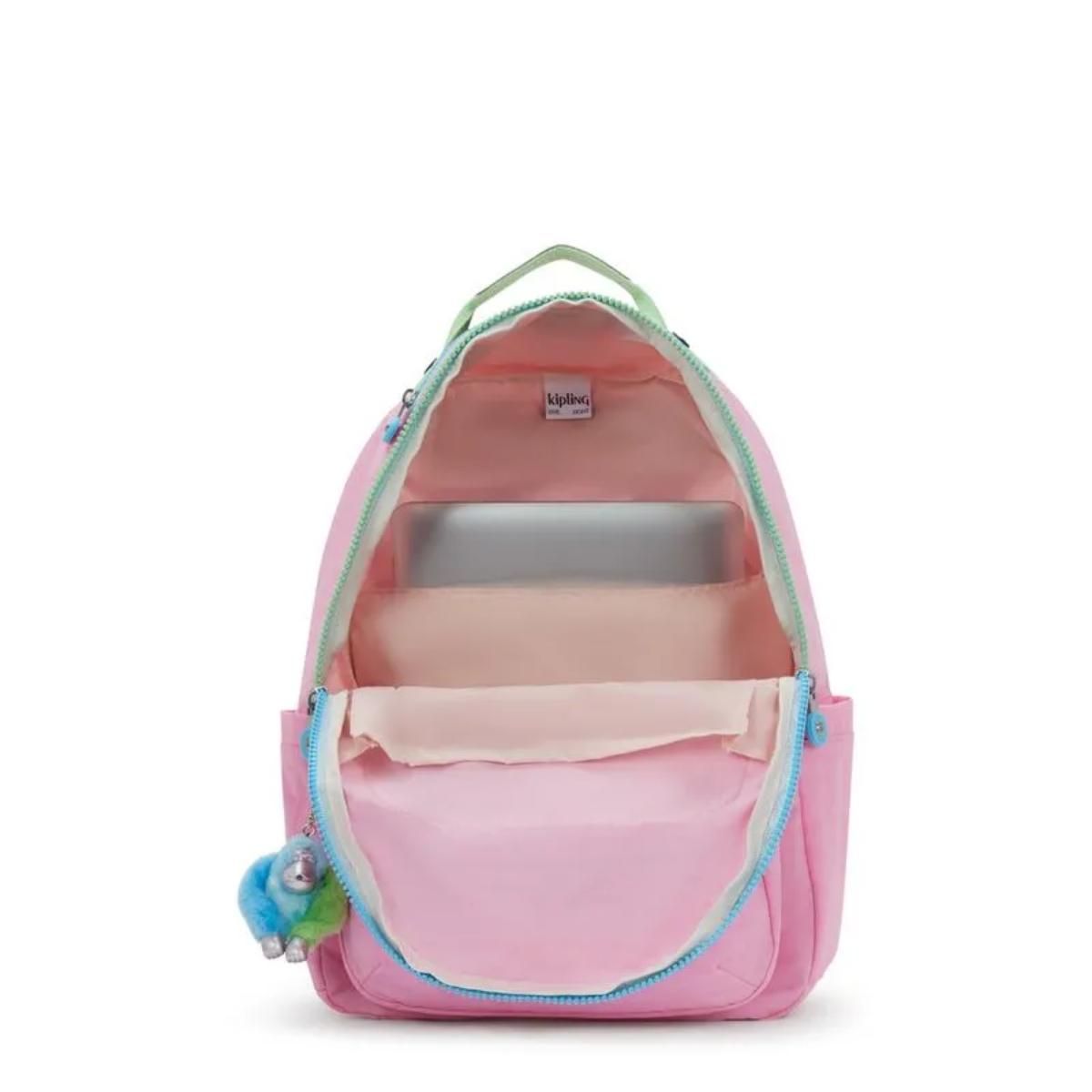 Mochila Kipling Seoul - Galaxy Pink FC Kipling