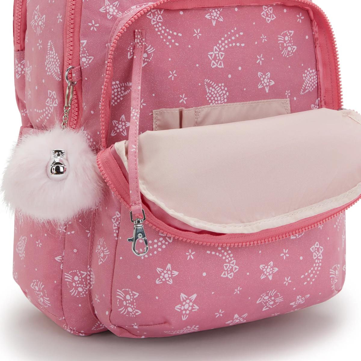 Mochila Kipling Seoul - Glitter Cats Kipling