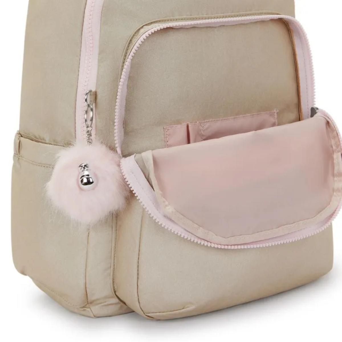 Mochila Kipling Seoul - Gold Shimmer Kipling
