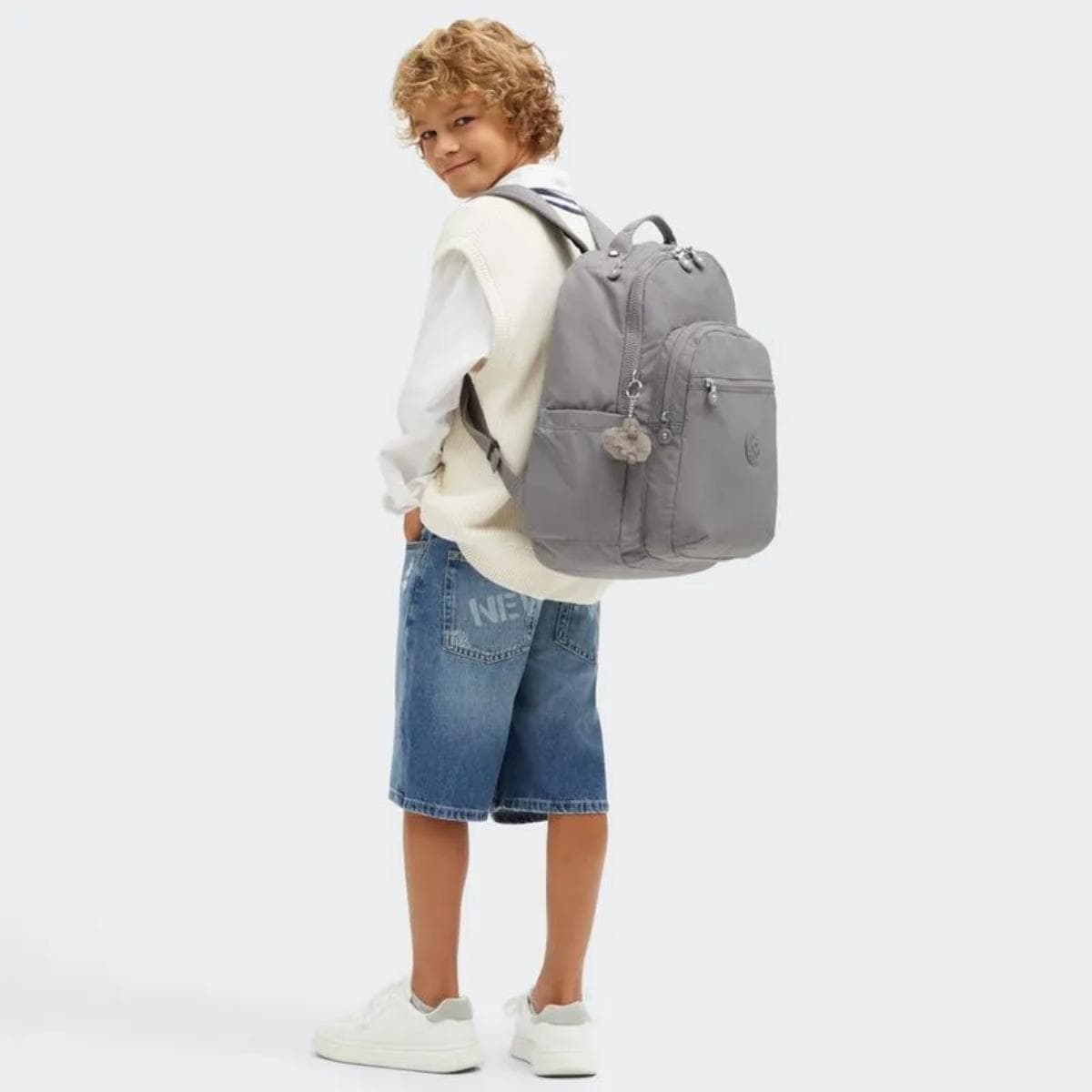 Mochila Kipling Seoul - Inviting Grey Kipling
