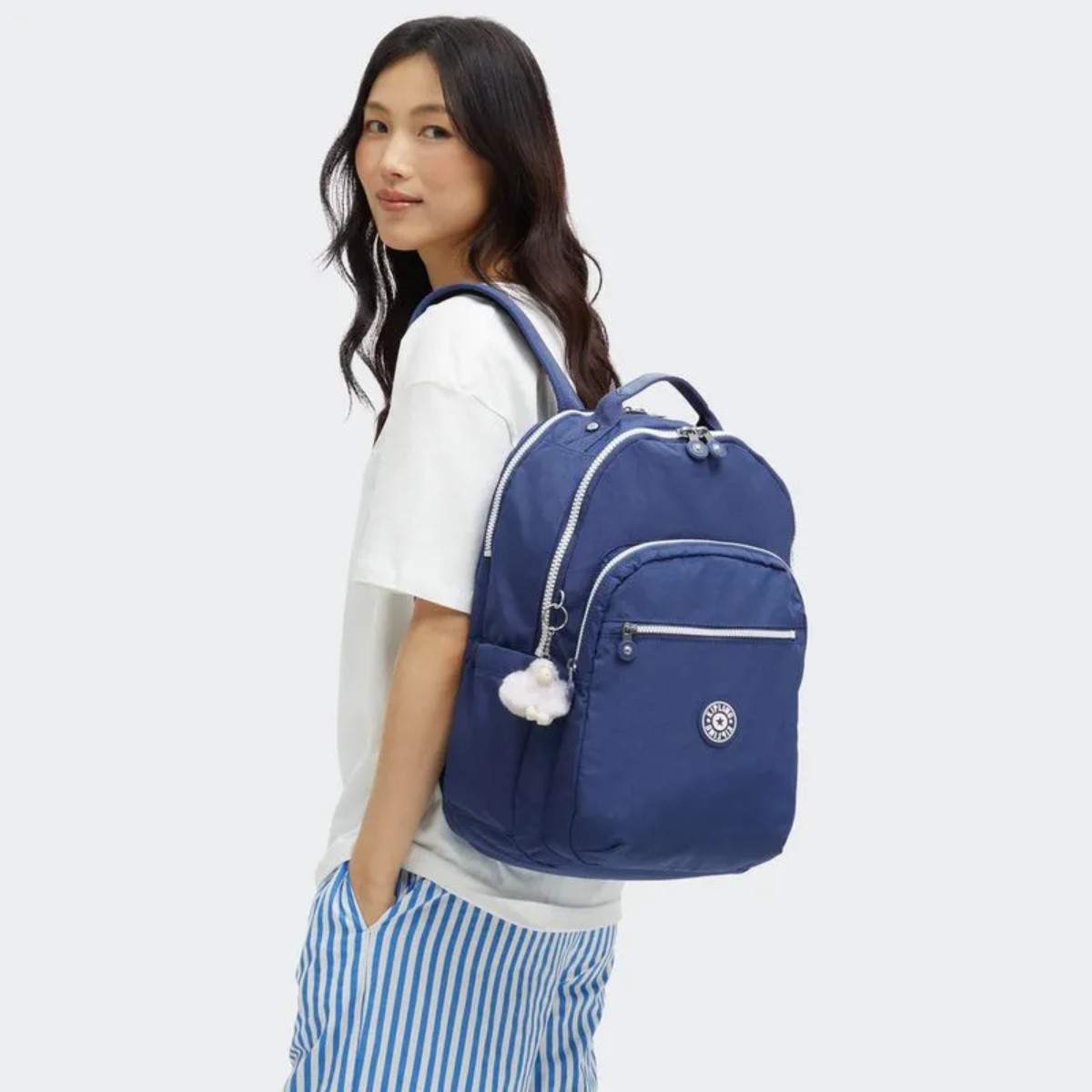 Mochila Kipling Seoul Lap - Casual Blue C Kipling