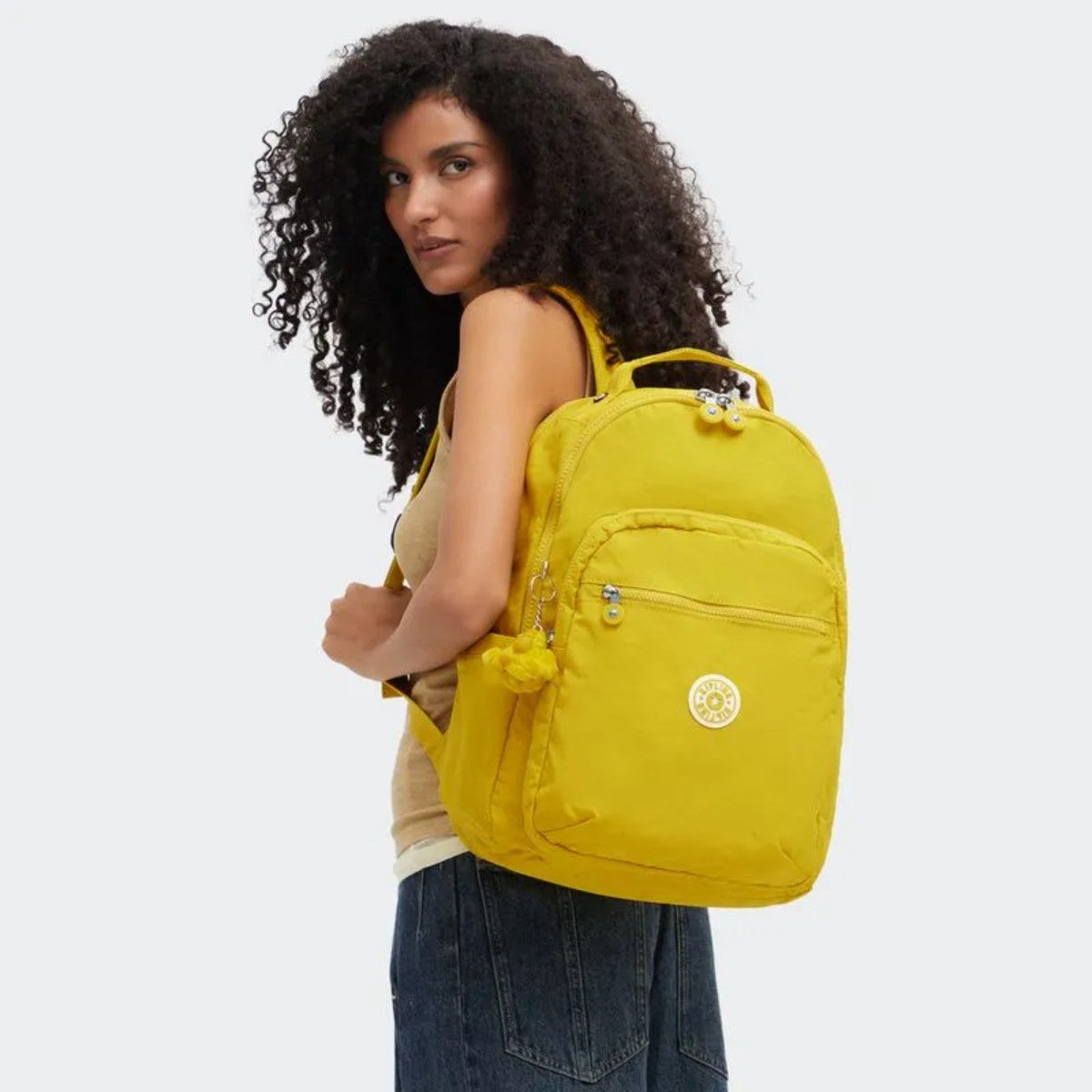 Mochila Kipling Seoul Lap - Inside Yellow Kipling