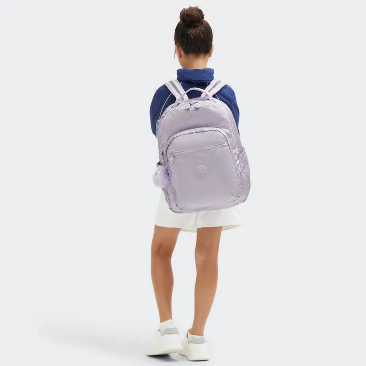 Mochila Kipling Seoul - Lilac M Met BTS Livraria Skilo