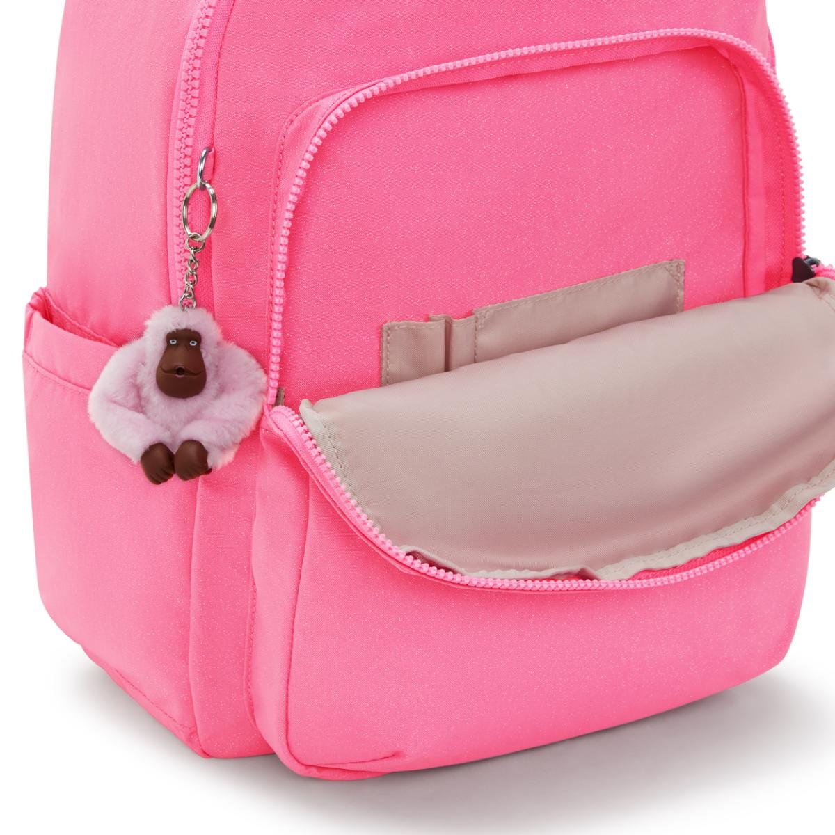 Mochila Kipling Seoul -  Pink Twinkle - Rosa Kipling