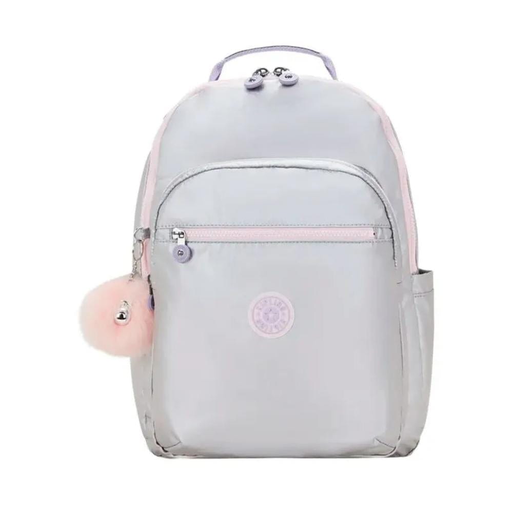 Mochila Kipling - Seoul - Prata Kipling