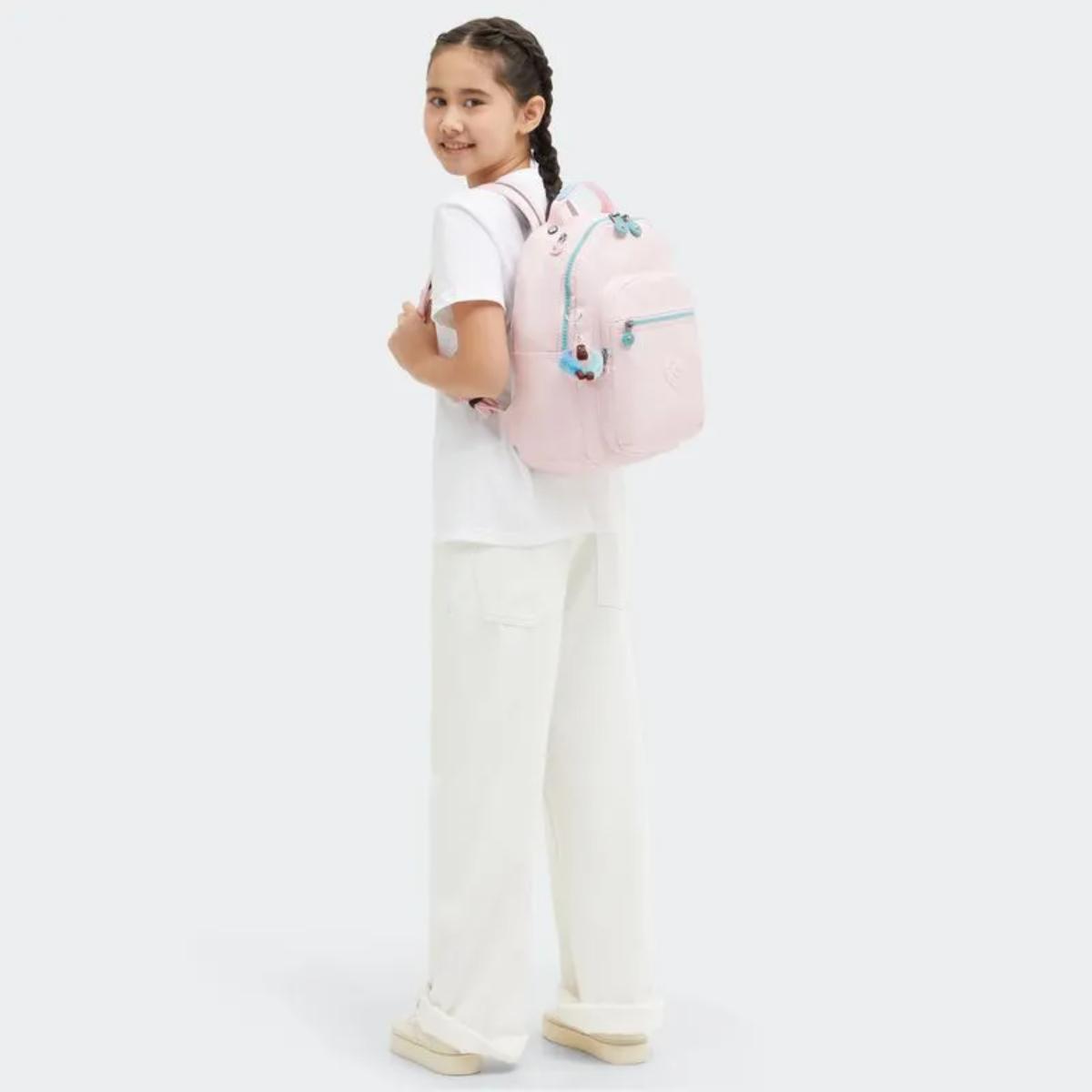 Mochila Kipling Seoul S - Sea Pink Met Livraria Skilo