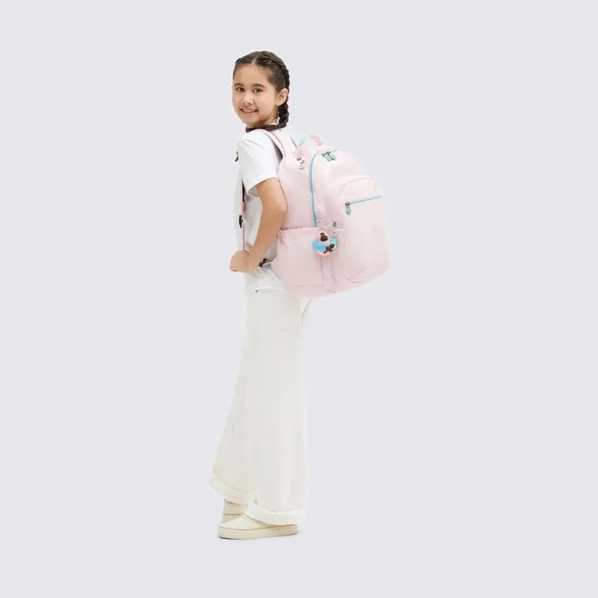 Mochila Kipling Seoul - Sea Pink Met Kipling