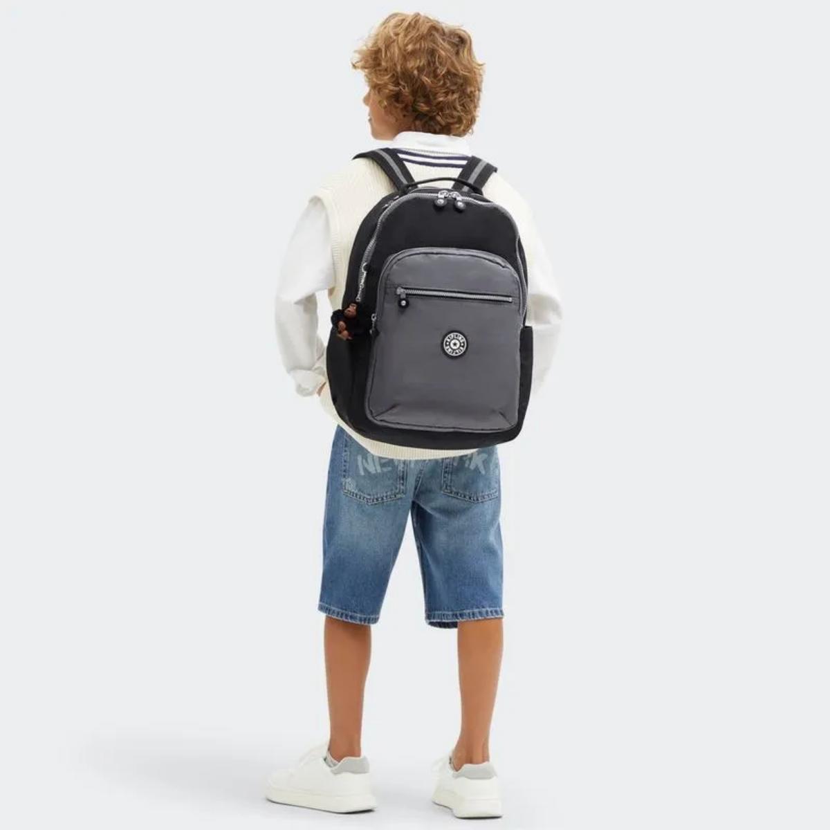 Mochila Kipling Seoul - Space Black BL Livraria Skilo