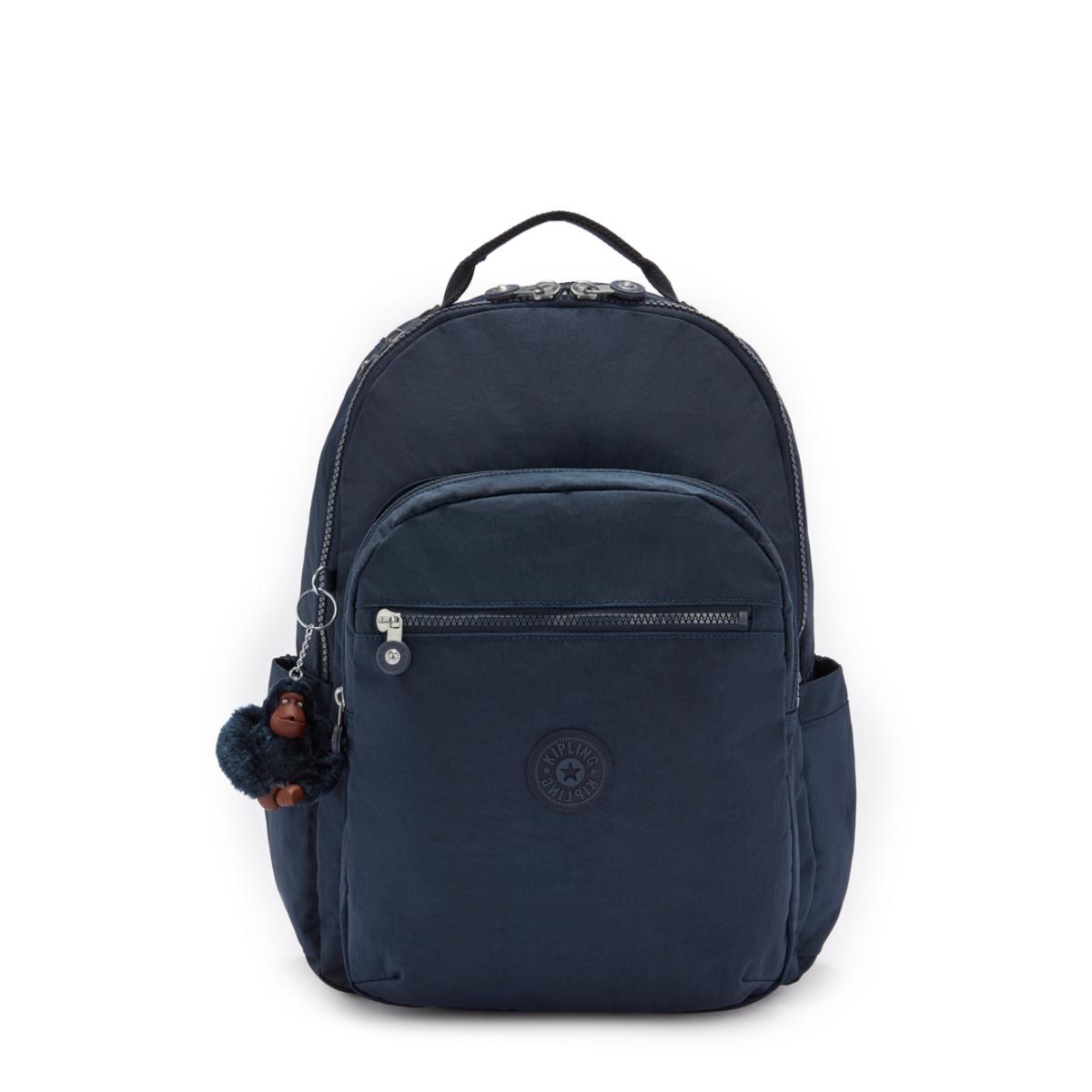 Mochila Kipling Seoul - True Blue Tonal - Azul Livraria Skilo