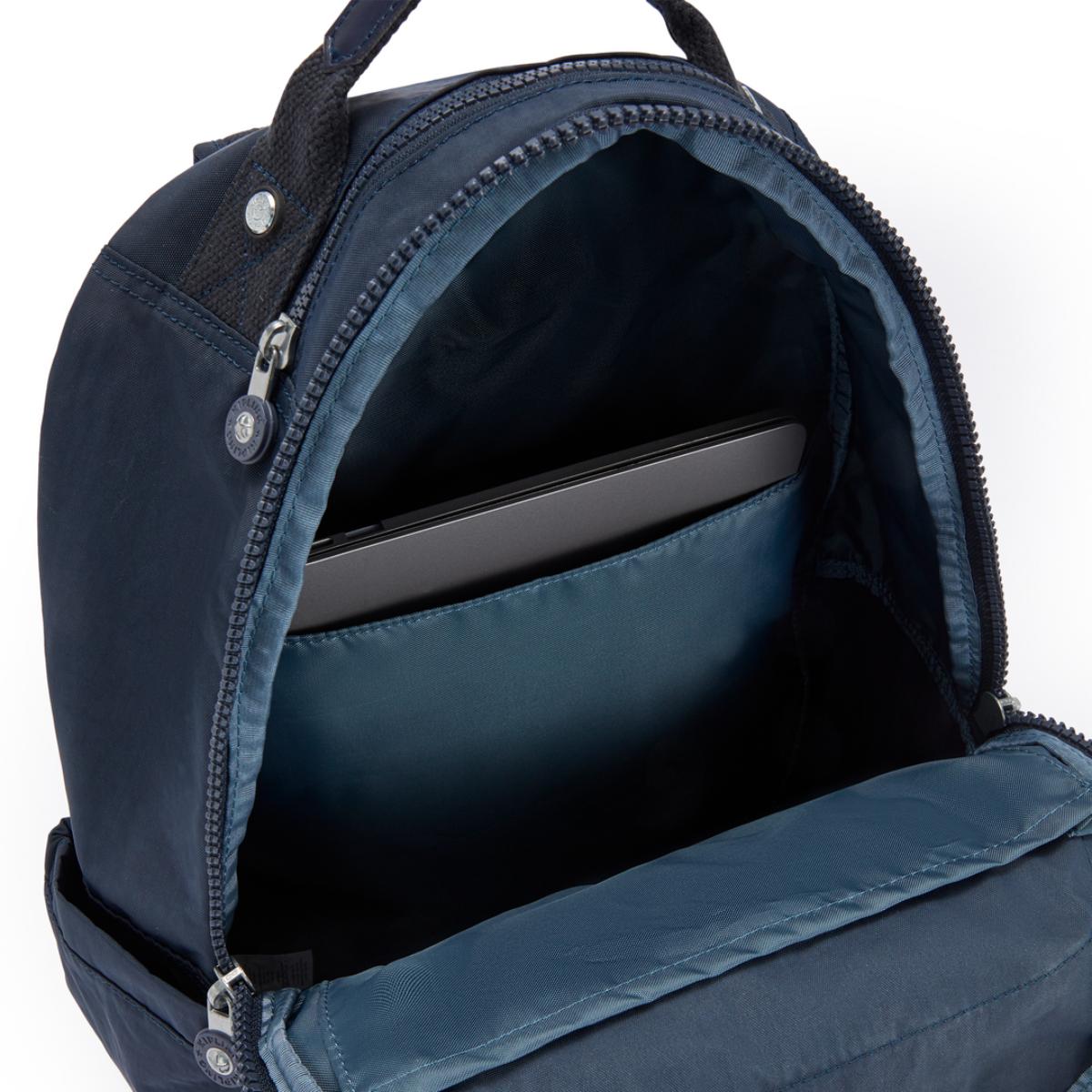 Mochila Kipling Seoul - True Blue Tonal - Azul Livraria Skilo