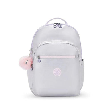 Mochila Kipling Seoul XL - Silver Glow Metallic Kipling
