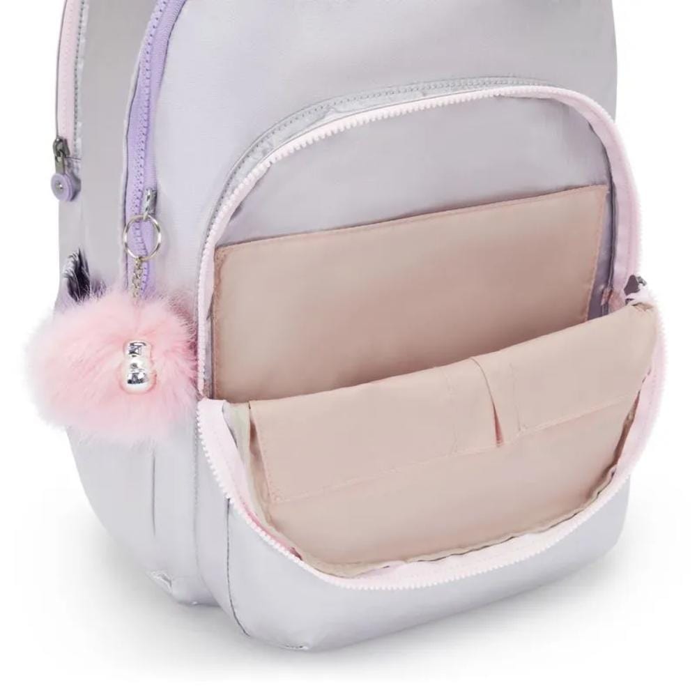 Mochila Kipling Seoul XL - Silver Glow Metallic Kipling