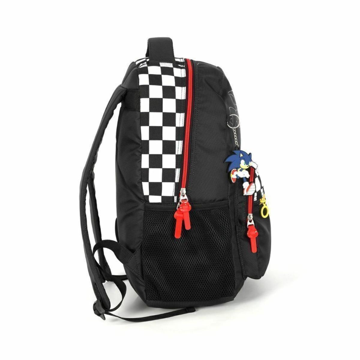 Mochila Sonic The Hedgehog - Black and Checkers Up4You