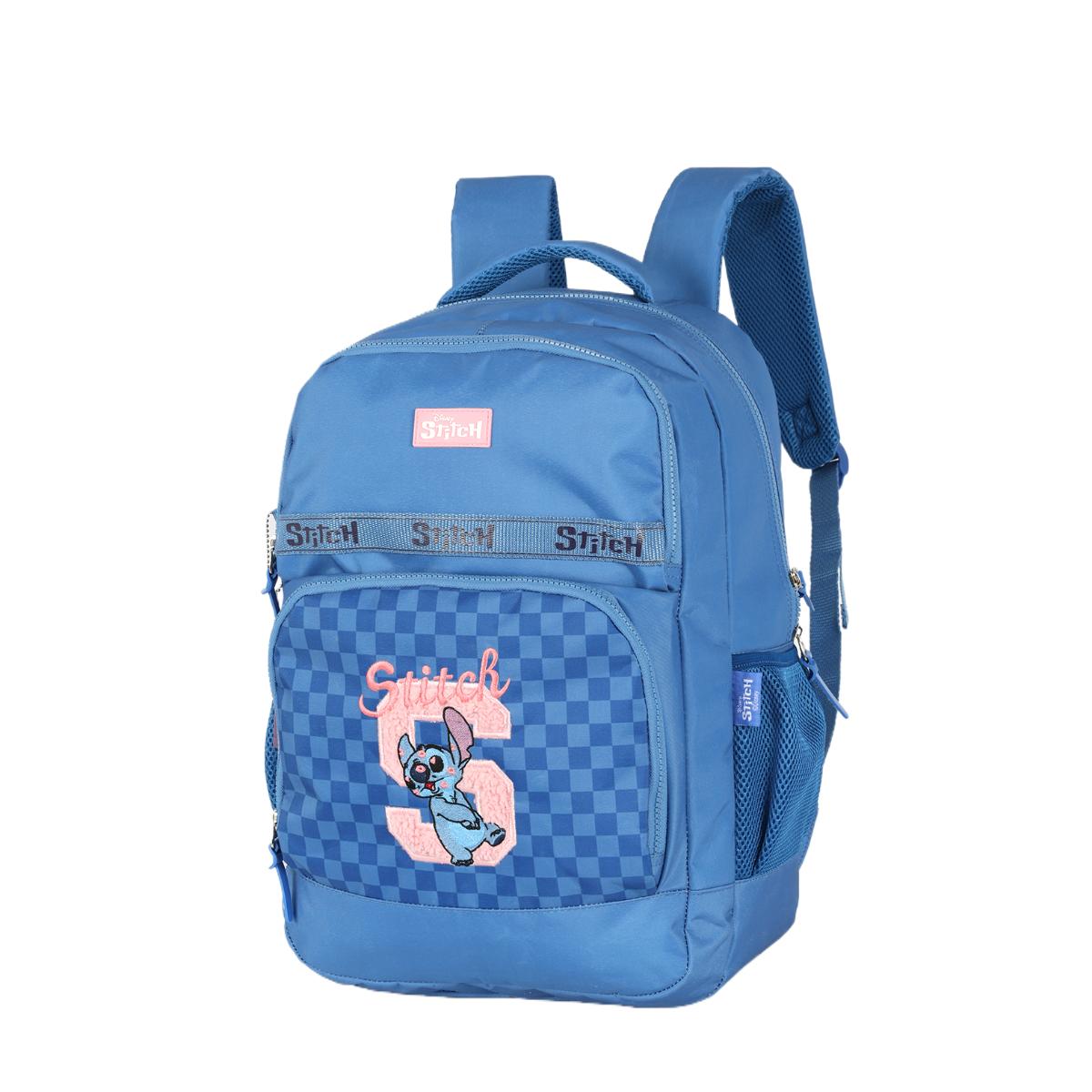 Mochila Stitch Teen College - Blue Checkered Up4You