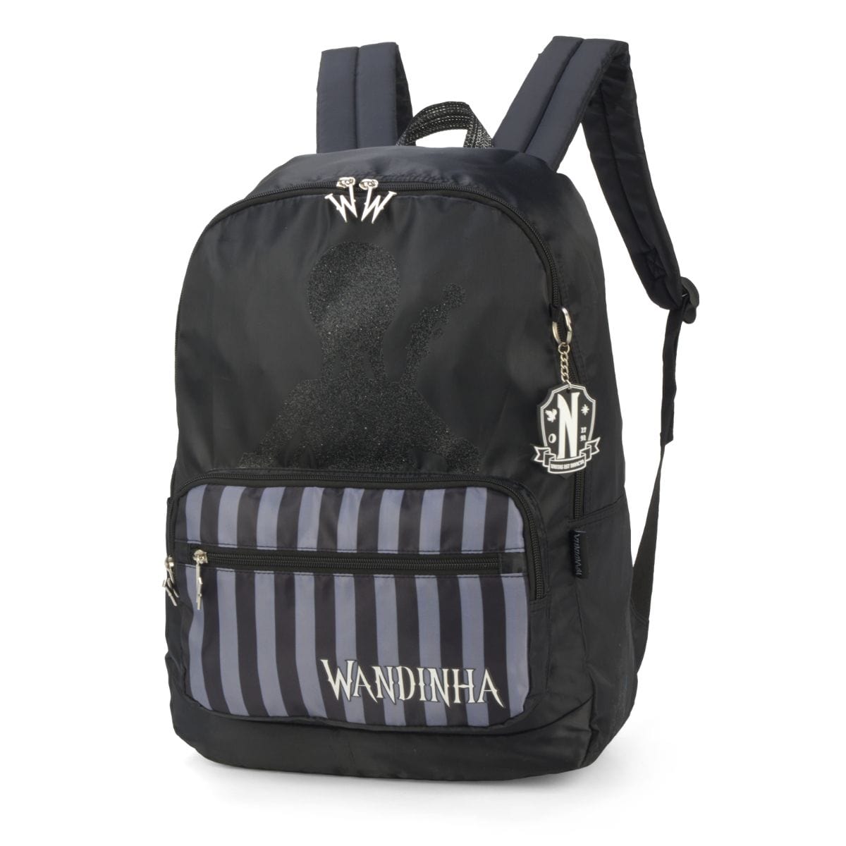 Mochila Wandinha Black Shadow - Luxcel Preta Luxcel