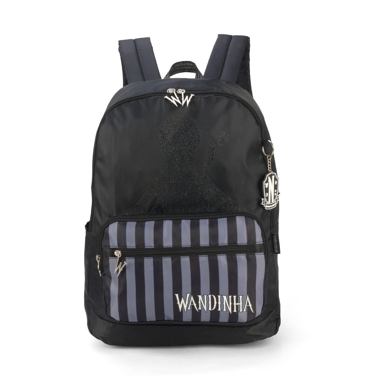 Mochila Wandinha Black Shadow - Luxcel Preta Luxcel
