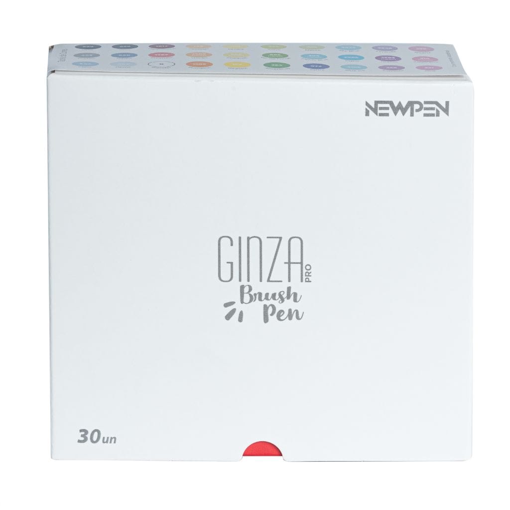 Newpen Ginza Pro - Kit com 30 Brush Pens NewPen