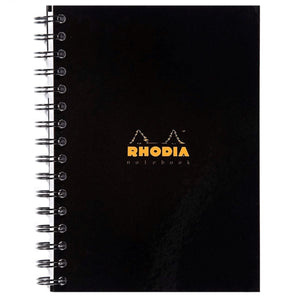 Note Book Rhodia A5 Black Espiral - 80F
