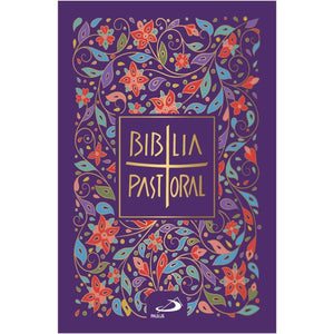 Nova Bíblia Pastoral Média - Capa Cristal - Flores