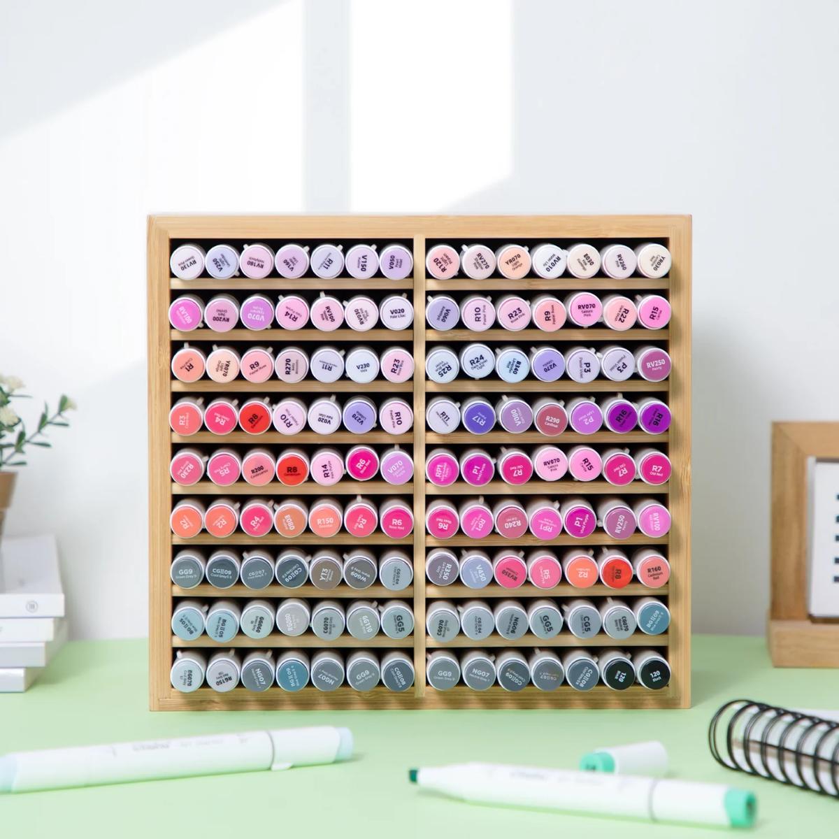 Organizador de Canetas Ohuhu - Armazena 112 Marcadores Ohuhu