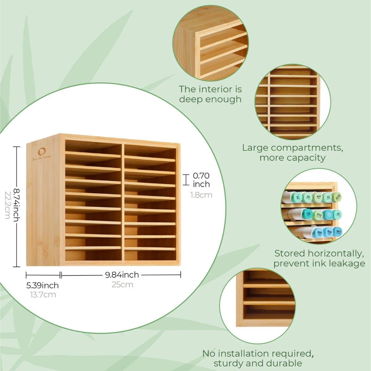 Organizador de Canetas Ohuhu - Armazena 112 Marcadores Ohuhu