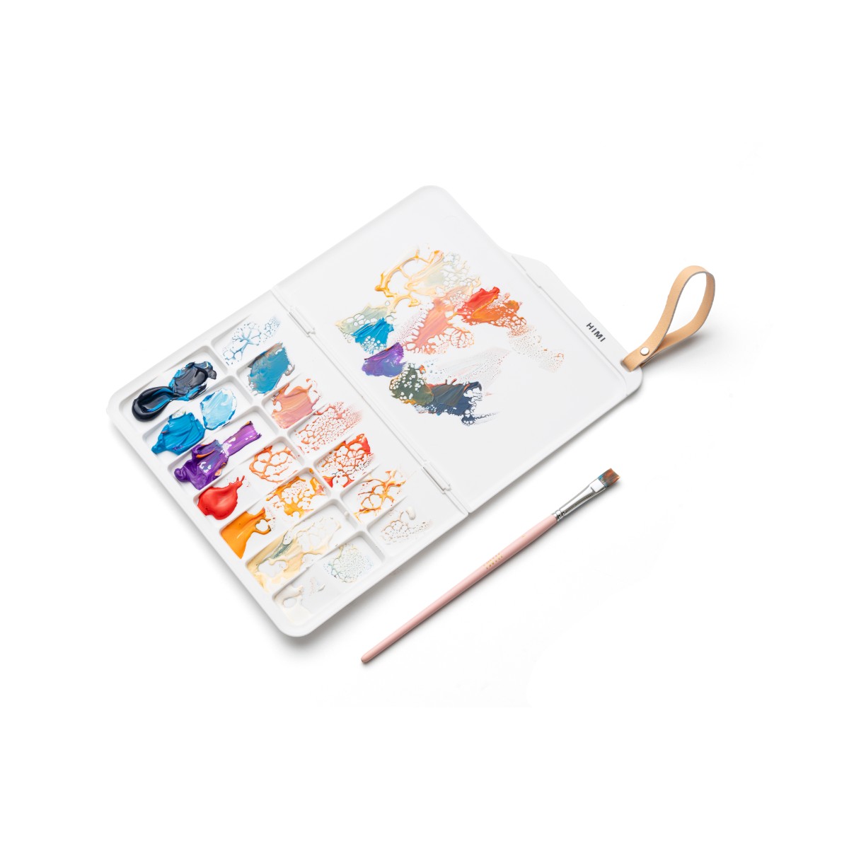 Paleta Dobrável para Aquarela HIMI 25,5x19,5cm Himi