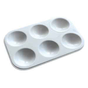 Paleta Godê Plástica Luarte - Retangular - 6 Cavidades