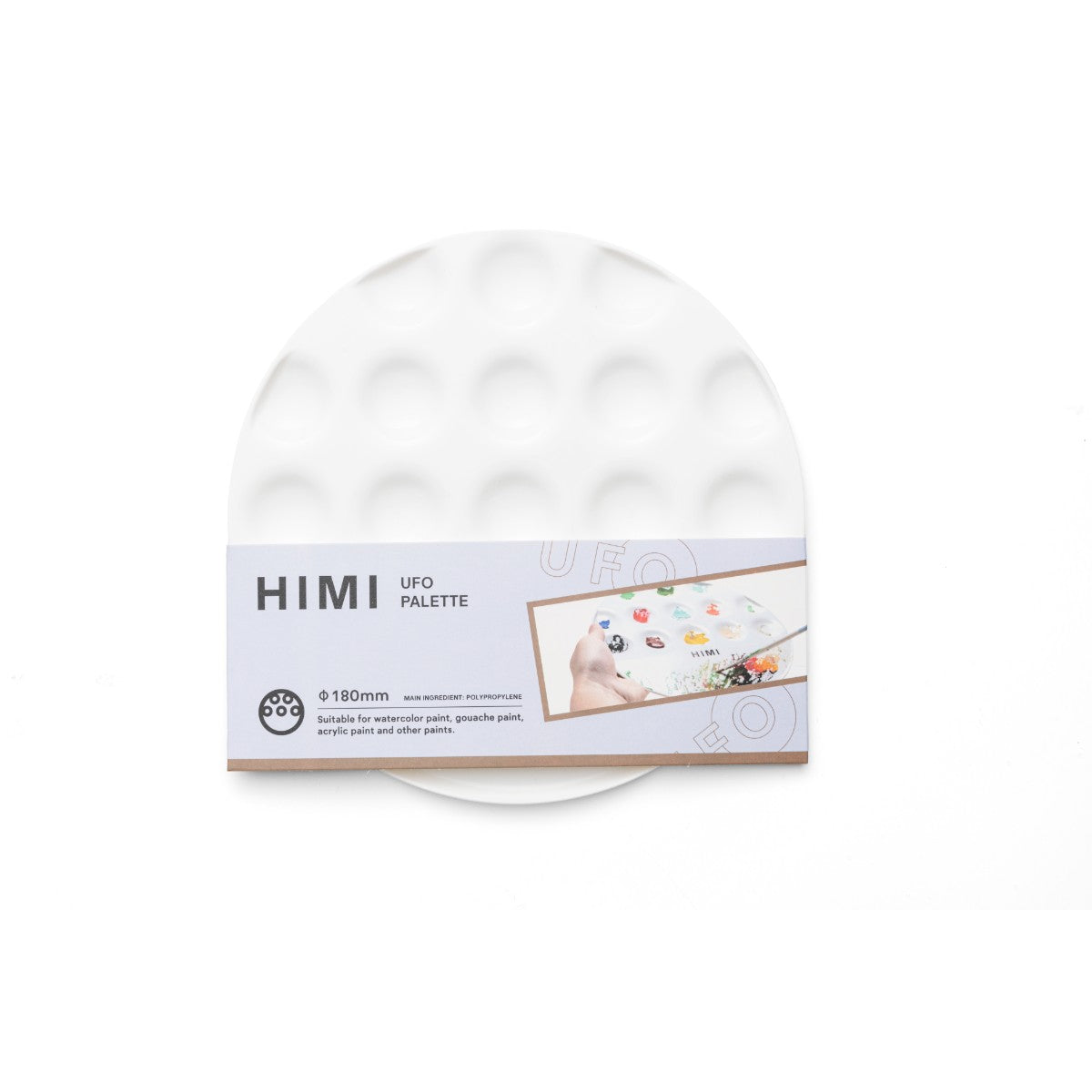 Paleta para Aquarela HIMI 18x18cm Himi