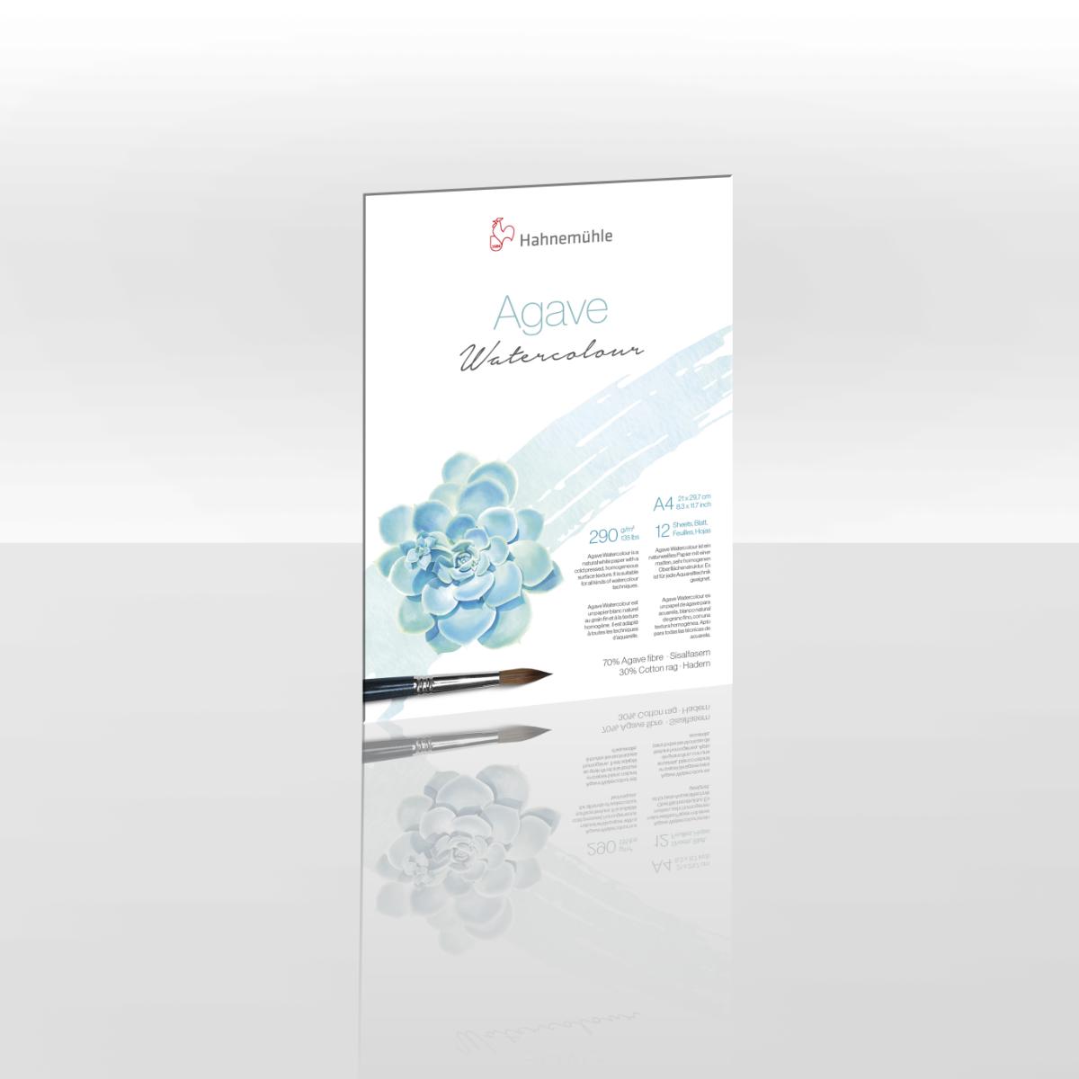 Papel Aquarela Hahnemühle Agave Watercolour A4 - Textura Fina - 12 folhas Hahnemühle
