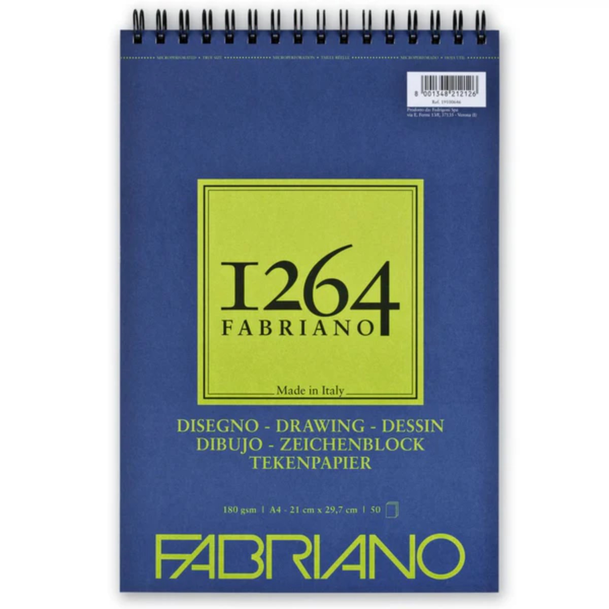 Papel Fabriano 1264 A4 - Drawing 180g - 50 folhas Fabriano