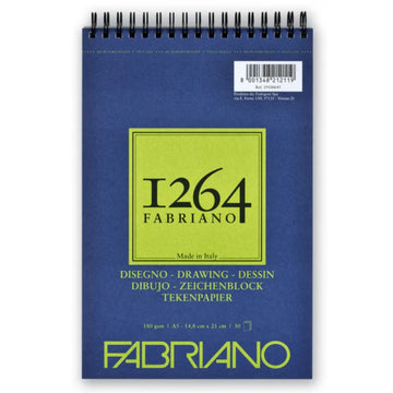 Papel Fabriano 1264 A5 - Drawing 180g - 30 folhas Fabriano