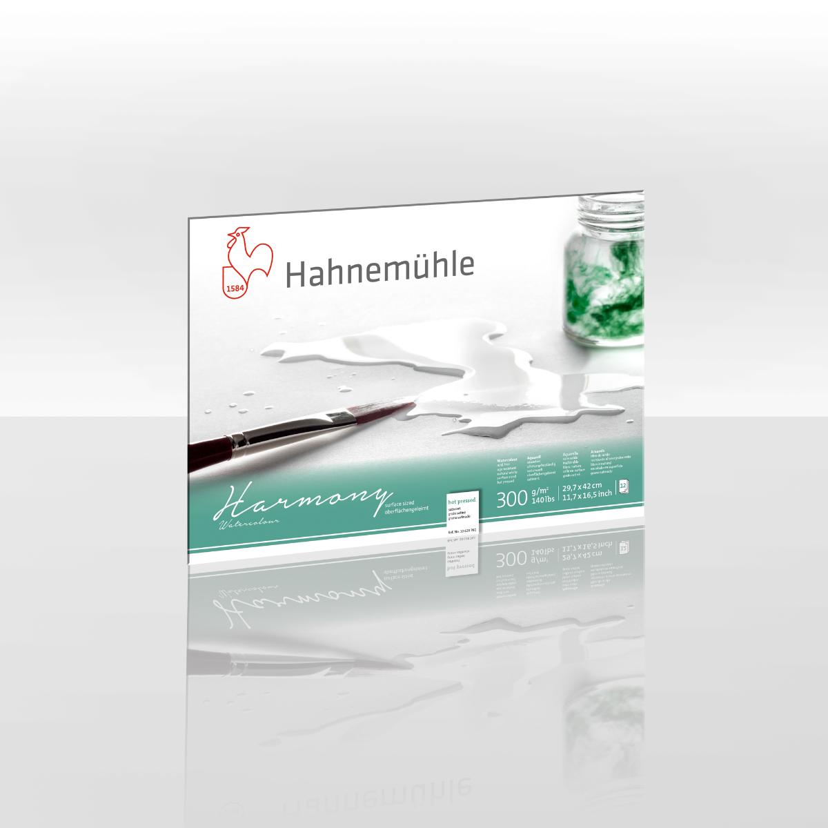 Papel Hahnemühle Harmony Aquarela A3 - 300g/m² - Textura Satinada - 12 folhas Hahnemühle