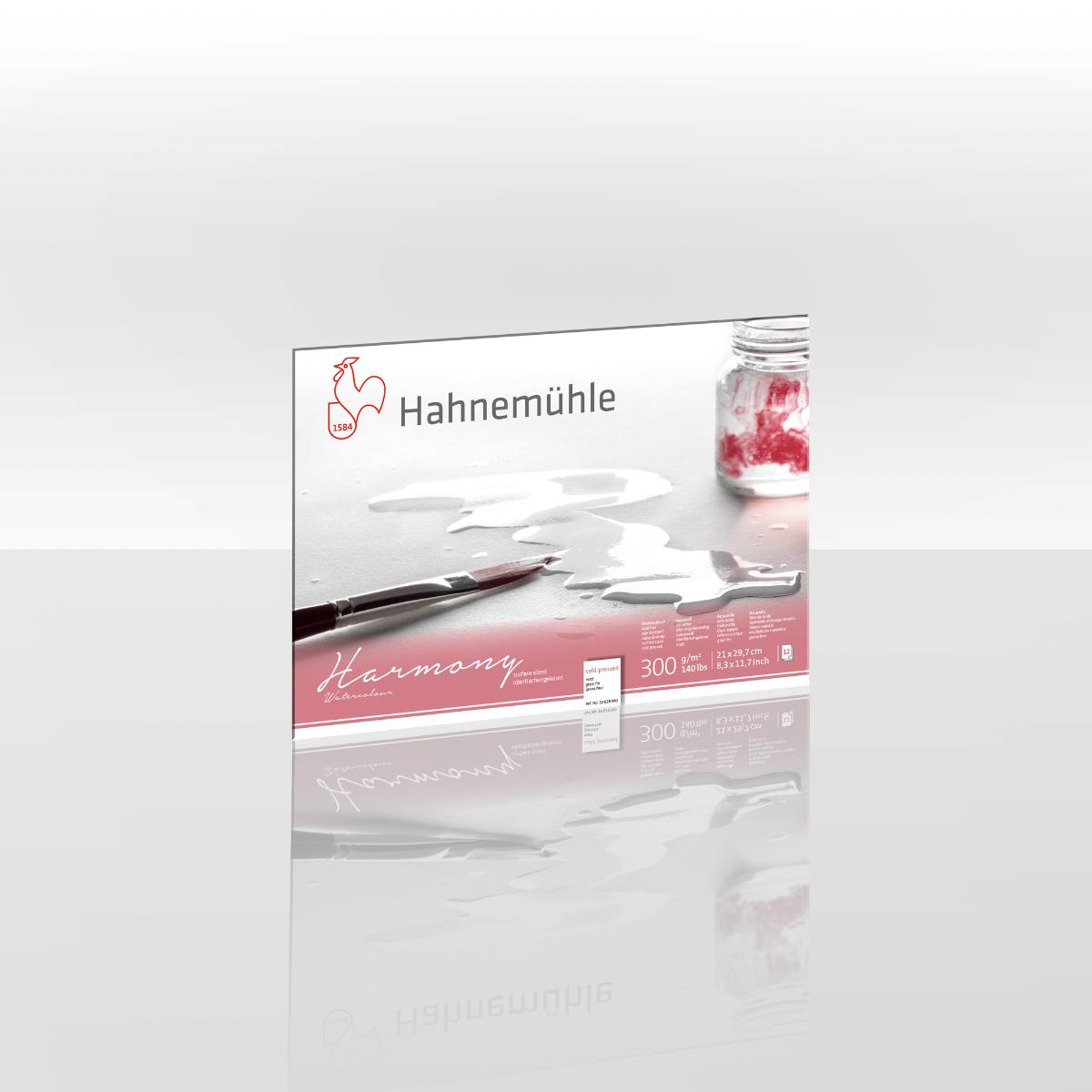 Papel Hahnemühle Harmony Aquarela A4 - 300g/m² - Textura Fina - 12 folhas Hahnemühle