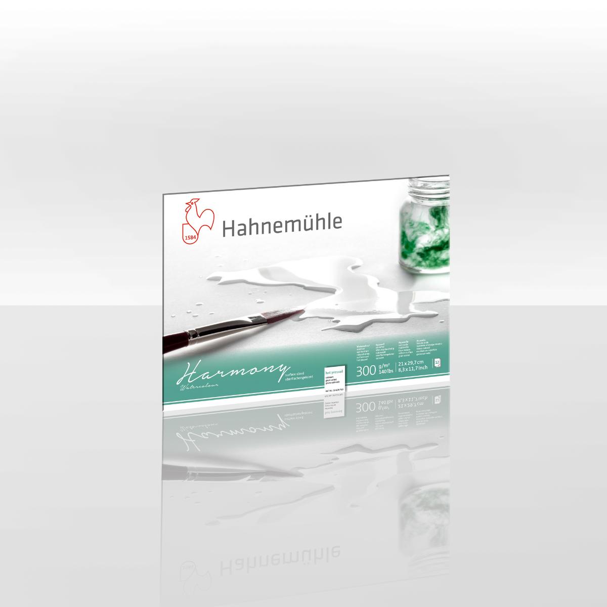Papel Hahnemühle Harmony Aquarela A4 - 300g/m² - Textura Satinada - 12 folhas Hahnemühle