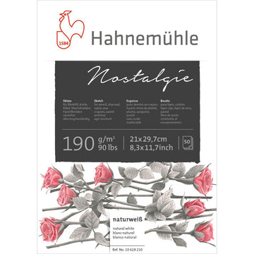 Papel Hahnemühle Nostalgie Sketch Pad A4 - 50 folhas Hahnemühle